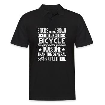 Faire du vélo - Polo Homme - noir - Devant - Kai (181cm)