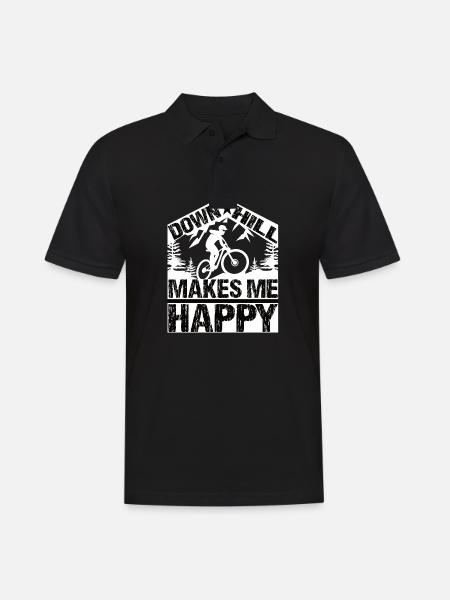 Descente descente vtt descente vtt - Polo Homme - noir