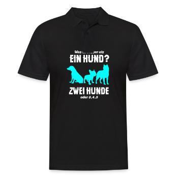 Was Ist Besser Als Ein Hund? Hundebesitzer Tiere - Männer Poloshirt - Schwarz - Vorne - Kai (181cm)