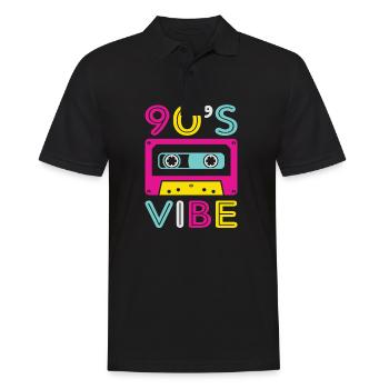 90s 90s fashion 90s music 90s party - Polo Homme - noir - Devant - Kai (181cm)