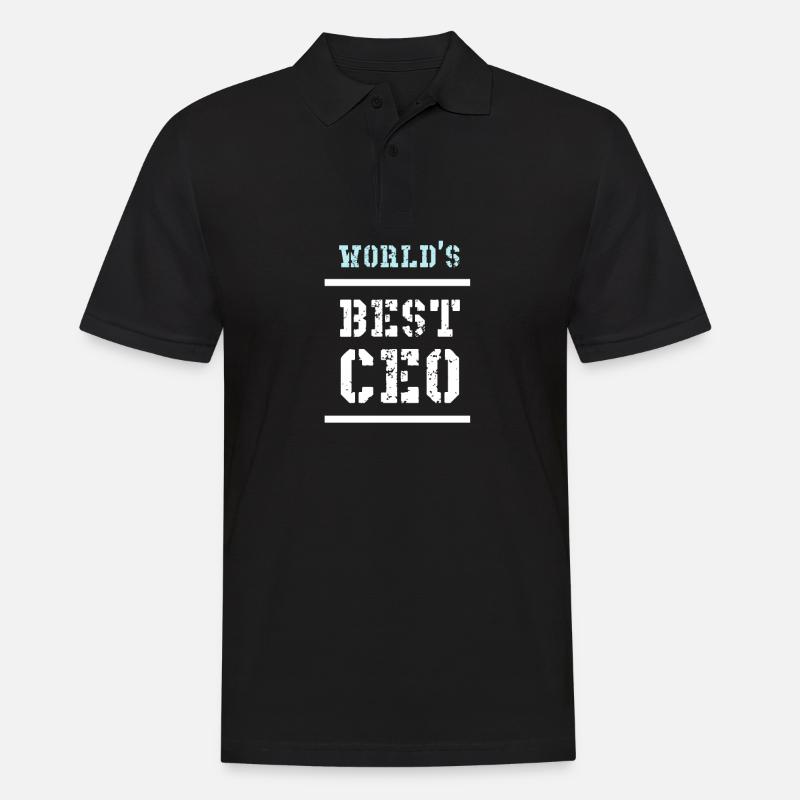 WORLD'S BEST CEO - Männer Poloshirt - Schwarz