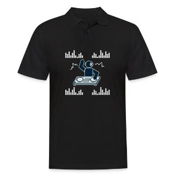 Techno Hardstyle Rave-Design Hommes Femmes Cadeau - Polo Homme - noir - Devant - Kai (181cm)