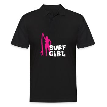 Fille de surf - Polo Homme - noir - Devant - Kai (181cm)