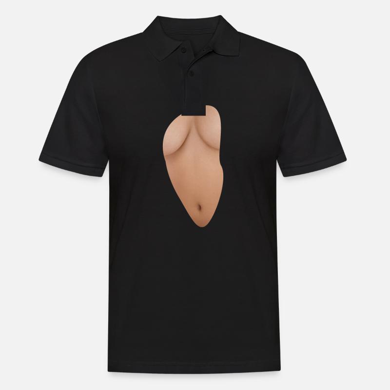 Brüste - Männer Poloshirt - Schwarz