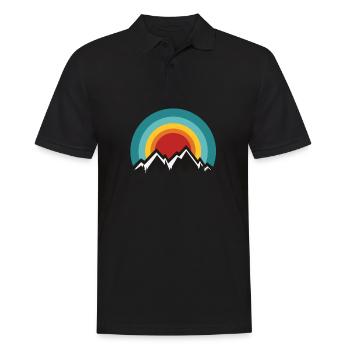 montagnes - Polo Homme - noir - Devant - Kai (181cm)