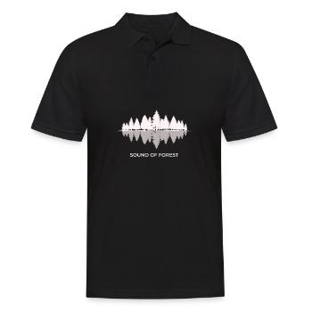 Sound Of Forest Wald Natur Schatten See Spiegel - Männer Poloshirt - Schwarz - Vorne - Kai (181cm)