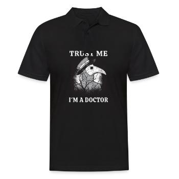 Pestdoktor Pest Arzt Doktor Pestmaske Geschenk - Männer Poloshirt - Schwarz - Vorne - Kai (181cm)