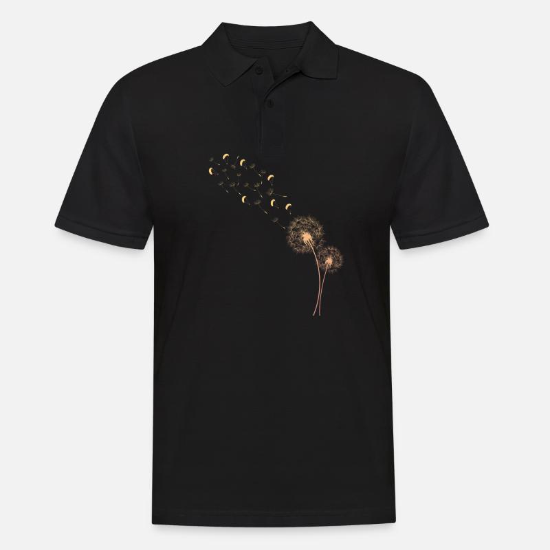 Paragliding Piloten fliegen Pusteblume Gleitschirm - Männer Poloshirt - Schwarz