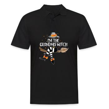 I'm the Grandma Witch - Männer Poloshirt - Schwarz - Vorne - Kai (181cm)