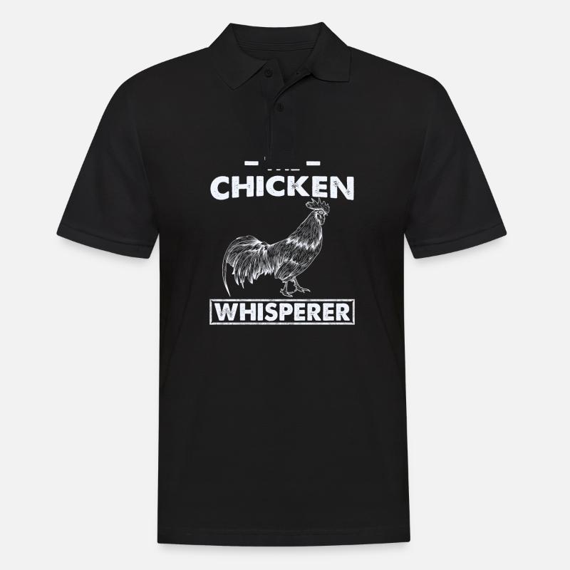 Chicken Whisperer Hühnerflüsterer Huhn Hühner - Männer Poloshirt - Schwarz