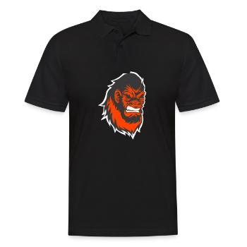 Big monkey head - Men's Polo Shirt - black - Front - Kai (181cm)
