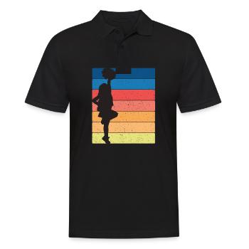 cheerleader - Men's Polo Shirt - black - Front - Kai (181cm)