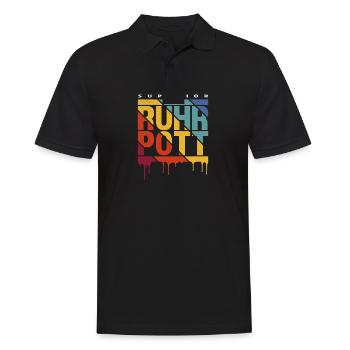 Ruhrpott Superior - Männer Poloshirt - Schwarz - Vorne - Kai (181cm)