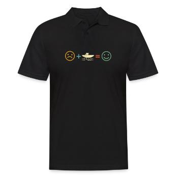 Kayak Shirt - Kayak Lover Gifts - Kayaking Shirt - - Men's Polo Shirt - black - Front - Kai (181cm)