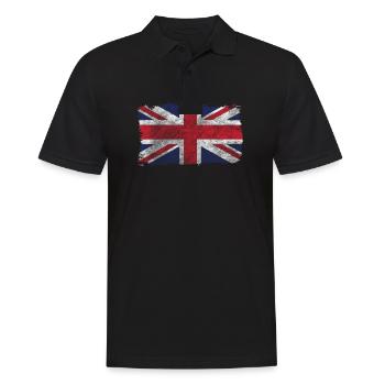 Great Britain flag - Men's Polo Shirt - black - Front - Kai (181cm)
