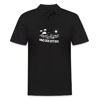 Kind der Ostsee - Männer Poloshirt - Schwarz - Vorne - Kai (181cm)