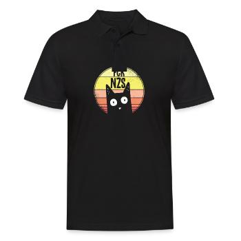 FCK NZS cadeau d'amant de chat de chats de chat - Polo Homme - noir - Devant - Kai (181cm)