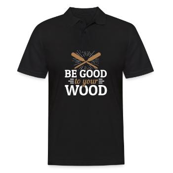 Bois - Polo Homme - noir - Devant - Kai (181cm)