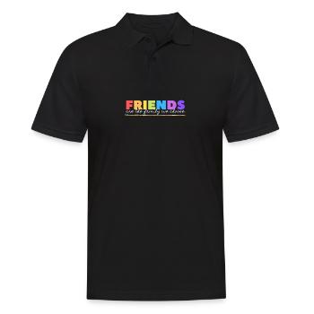 anders ist gut für Gleichheit, Akzeptanz Stimmung - Männer Poloshirt - Schwarz - Vorne - Kai (181cm)