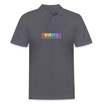 différent est bon pour l'égalité, les vibrations d'acceptation - Polo Homme - charbon - Devant - Nico (186cm)