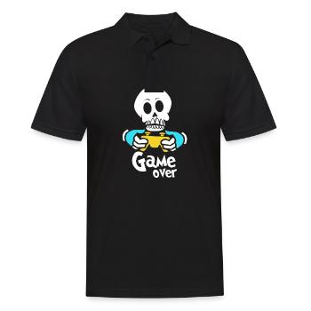 Cadeau de squelette de crâne de crâne de crâne - Polo Homme - noir - Devant - Kai (181cm)
