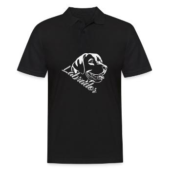 Labrador - Männer Poloshirt - Schwarz - Vorne - Kai (181cm)