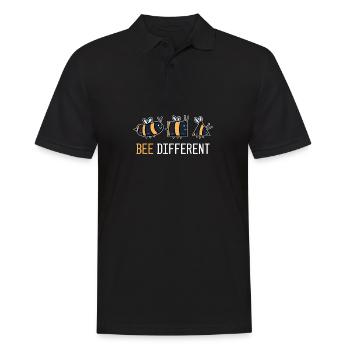 Bee Different Imker Imkerin Biene Bienenzüchter - Männer Poloshirt - Schwarz - Vorne - Kai (181cm)
