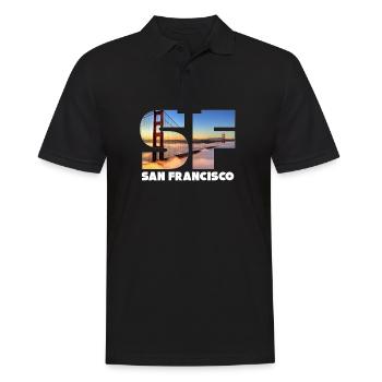 San Francisco - Men's Polo Shirt - black - Front - Kai (181cm)
