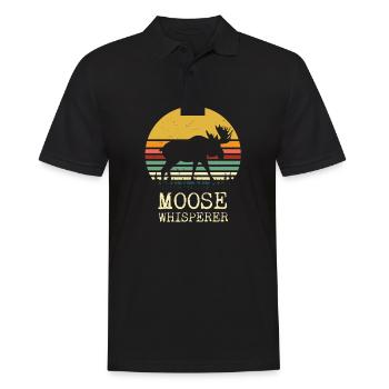 Chemise Moose Whisperer - Chemise Funny Moose Hunter - Polo Homme - noir - Devant - Kai (181cm)