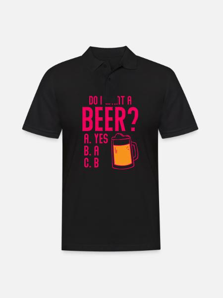 Bier Craft Bier - Männer Poloshirt - Schwarz