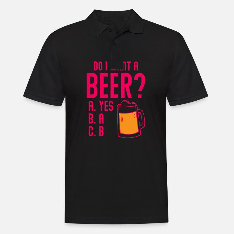Bier Craft Bier - Männer Poloshirt - Schwarz