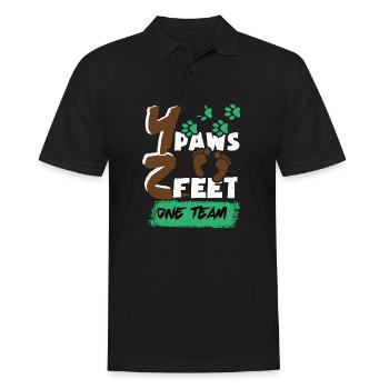 Agility Hürden Agility Hunde Agility Wippe Agility - Männer Poloshirt - Schwarz - Vorne - Kai (181cm)