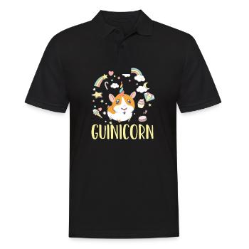 Licorne de cochon d'Inde - Polo Homme - noir - Devant - Kai (181cm)