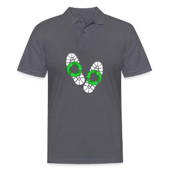 Empreinte écologique - Polo Homme - charbon - Devant - Nico (186cm)