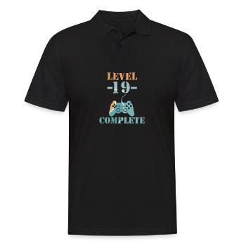 Niveau 19 terminé - Polo Homme - noir - Devant - Kai (181cm)