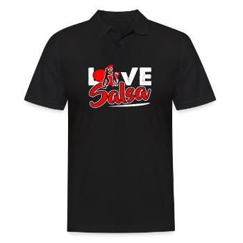 Salsa Dancer I Love Salsa - Men's Polo Shirt - black - Front - Kai (181cm)