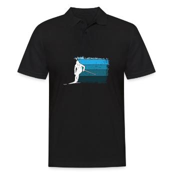 Biathlon Biathlon Schießstand Biathlon - Männer Poloshirt - Schwarz - Vorne - Kai (181cm)