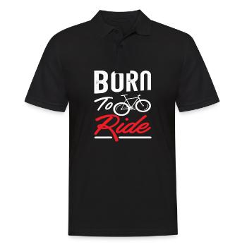 bicycle - Men's Polo Shirt - black - Front - Kai (181cm)