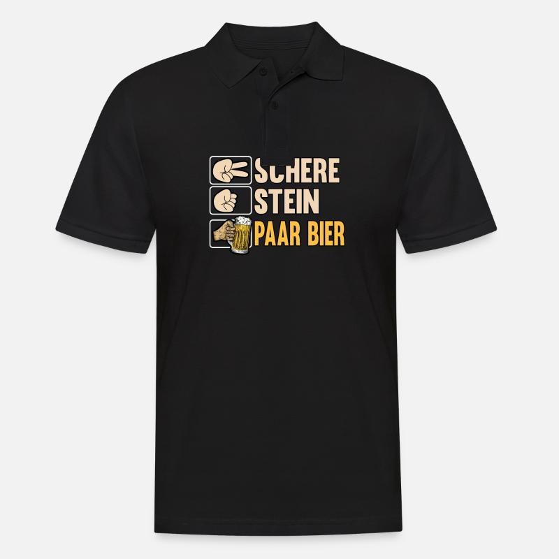  Pils Saufen Geschenkidee - Männer Poloshirt - Schwarz