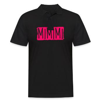 Lustige Sprüche mimimi - Männer Poloshirt - Schwarz - Vorne - Kai (181cm)