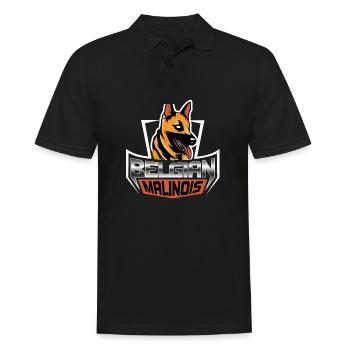 Belgian Malinois - Belgian Shepherd Dog - - Men's Polo Shirt - black - Front - Kai (181cm)