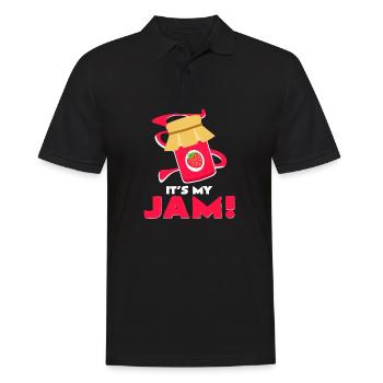 Konfitüre - Männer Poloshirt - Schwarz - Vorne - Kai (181cm)