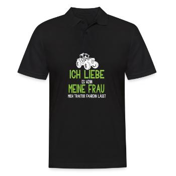 Landwirtschaft Bauer Bauernhof Landwirt - Männer Poloshirt - Schwarz - Vorne - Kai (181cm)