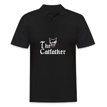 The Catfather Cat Dad Cats Father Motif cadeau - Polo Homme - noir - Devant - Kai (181cm)