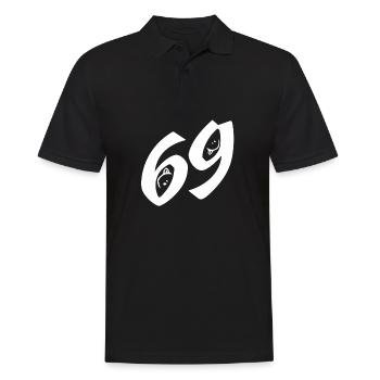Sex Sex Geschenke Versaute Sprüche 69er Stellung - Männer Poloshirt - Schwarz - Vorne - Kai (181cm)