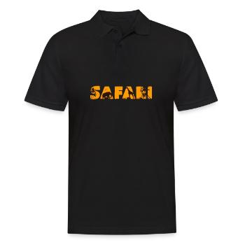 safari - Men's Polo Shirt - black - Front - Kai (181cm)