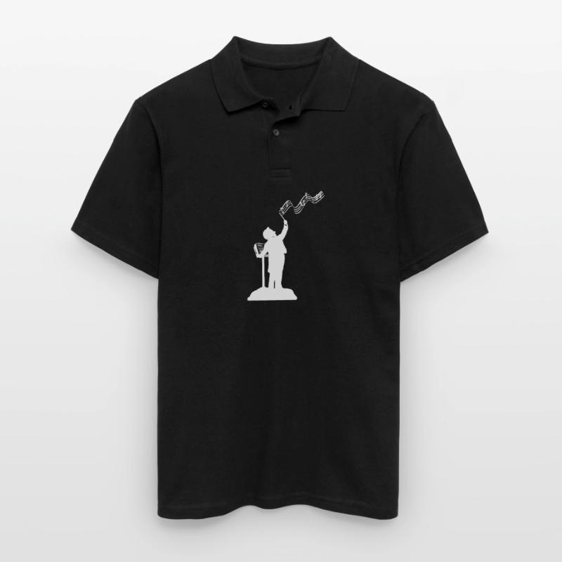 Dirigent Musik Musiker oder Dirigent Geschenk Männer Poloshirt
