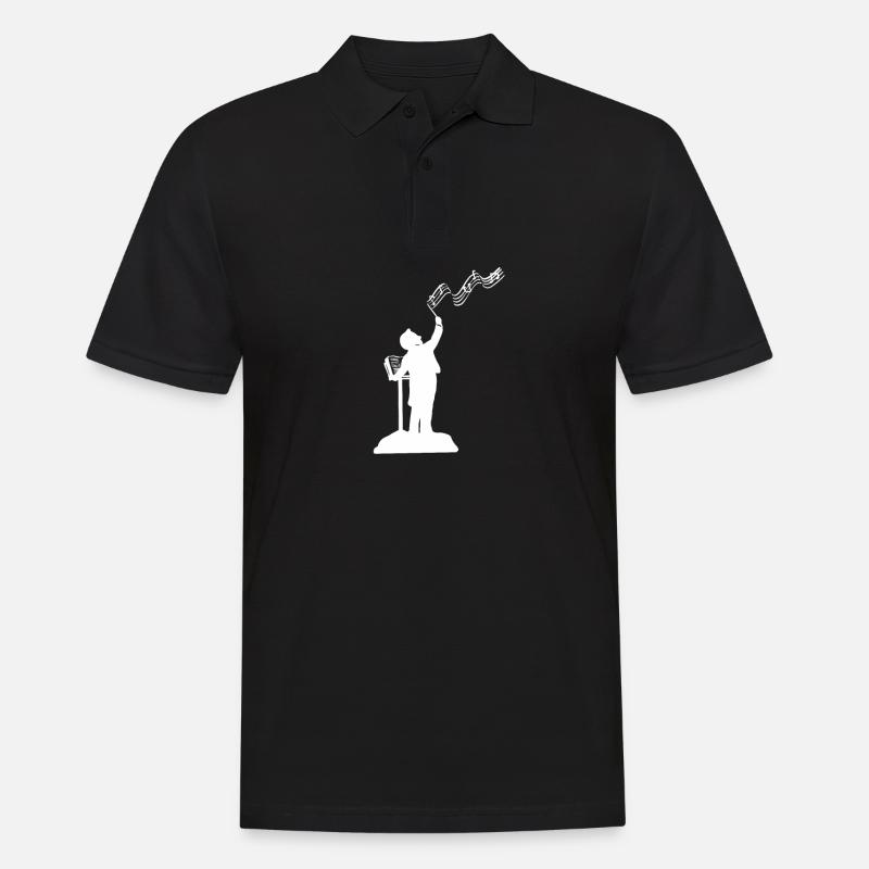 Dirigent Musik Musiker oder Dirigent Geschenk - Männer Poloshirt - Schwarz
