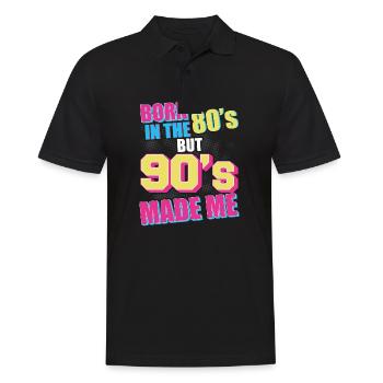 90s 90s costume 90s fashion 90s party - Polo Homme - noir - Devant - Kai (181cm)