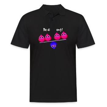 Be different Birds Bird Be Different Individual - Men's Polo Shirt - black - Front - Kai (181cm)